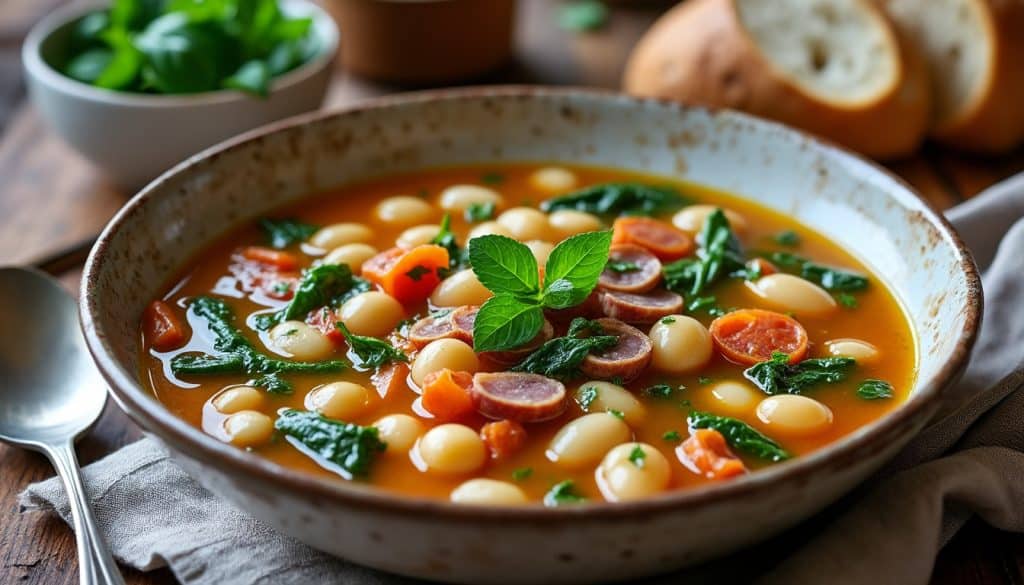 découvrez la recette de la soupe corse des carnets de julie : un plat généreux aux légumes et aux saveurs authentiques de l’île.