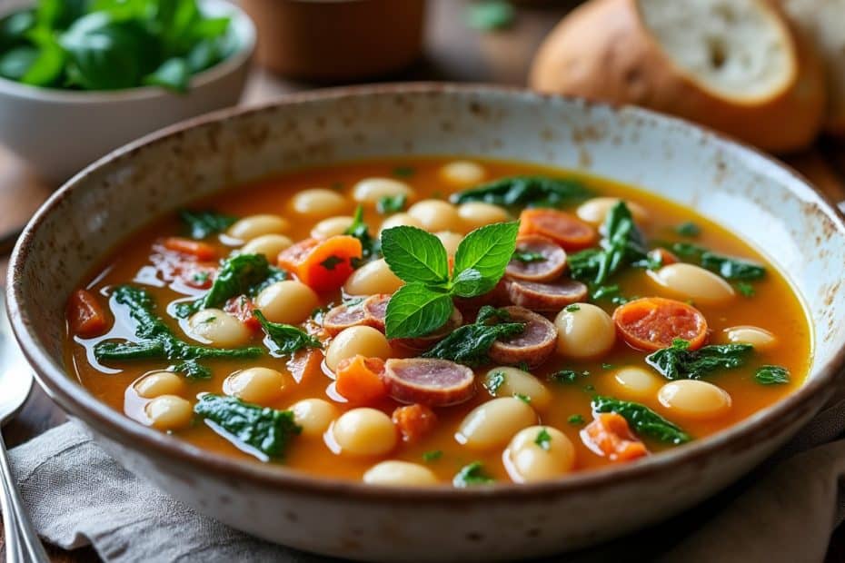 découvrez la recette de la soupe corse des carnets de julie : un plat généreux aux légumes et aux saveurs authentiques de l’île.