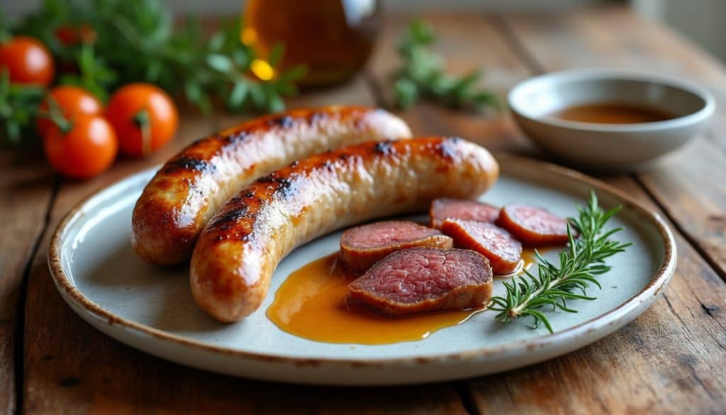 découvrez les saucisses corses au foie de porc, une spécialité de caractère aux saveurs authentiques, idéale pour un repas convivial.